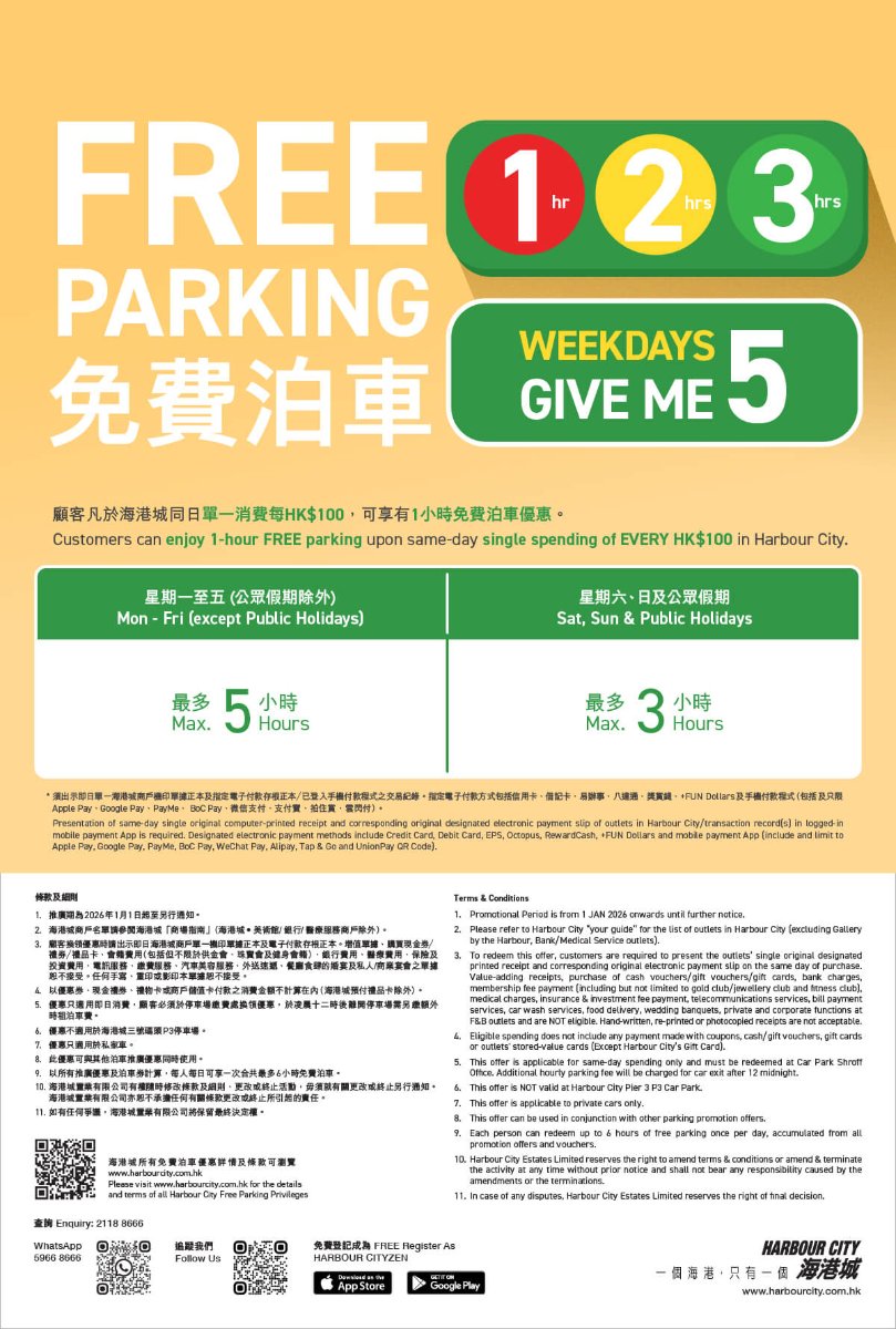 【香港熱門商場泊車優惠2026月5月更新】港九新界泊車指南
