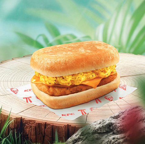 KFC晨級松露蛋雞肉意式包