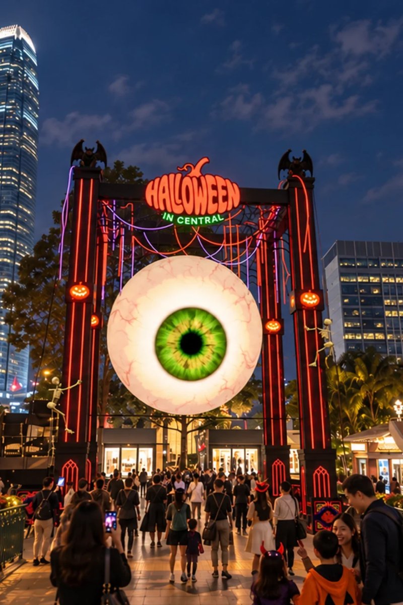 中環萬聖狂歡祭節日燈飾與戶外裝置