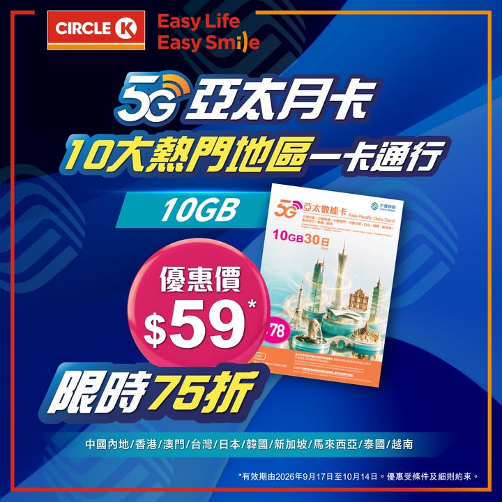 75折優惠，出國旅遊一卡搞掂。