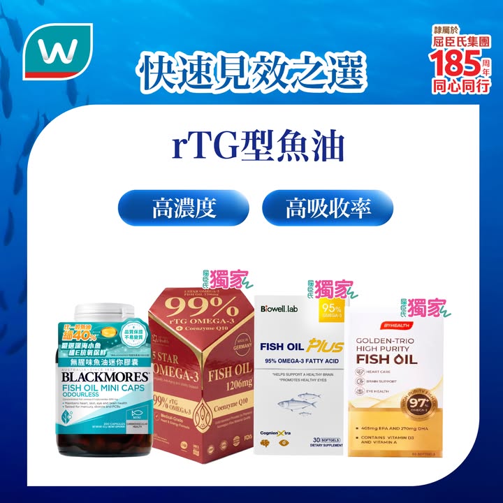 7折優惠，：魚油要識揀。