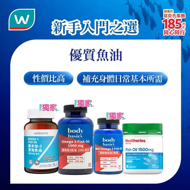 7折優惠，：魚油要識揀。